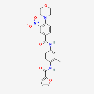 N-(2-methyl-4-{[4-(4-morpholinyl)-3-nitrobenzoyl]amino}phenyl)-2-furamide