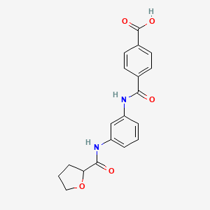 molecular formula C19H18N2O5 B4207081 4-[({3-[(tetrahydro-2-furanylcarbonyl)amino]phenyl}amino)carbonyl]benzoic acid 