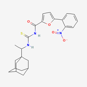 N-({[1-(1-adamantyl)ethyl]amino}carbonothioyl)-5-(2-nitrophenyl)-2-furamide