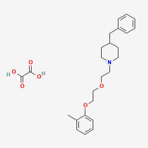 4-Benzyl-1-[2-[2-(2-methylphenoxy)ethoxy]ethyl]piperidine;oxalic acid