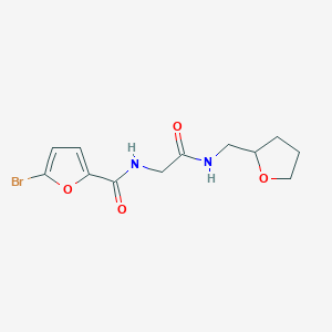 molecular formula C12H15BrN2O4 B4207103 5-bromo-N-{2-oxo-2-[(tetrahydro-2-furanylmethyl)amino]ethyl}-2-furamide 