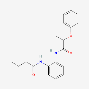 N-[2-(2-phenoxypropanoylamino)phenyl]butanamide