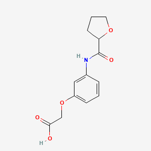 {3-[(Tetrahydrofuran-2-ylcarbonyl)amino]phenoxy}acetic acid