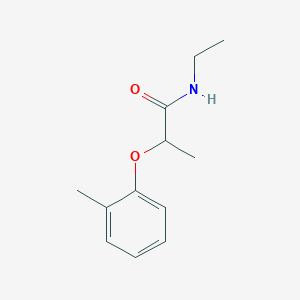 molecular formula C12H17NO2 B4207236 N-ethyl-2-(2-methylphenoxy)propanamide 