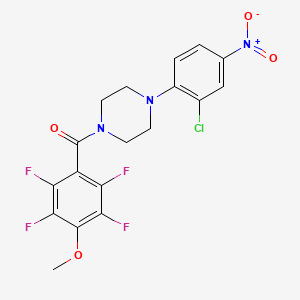 1-(2-chloro-4-nitrophenyl)-4-(2,3,5,6-tetrafluoro-4-methoxybenzoyl)piperazine