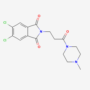 5,6-Dichloro-2-[3-(4-methylpiperazino)-3-oxopropyl]-1H-isoindole-1,3(2H)-dione