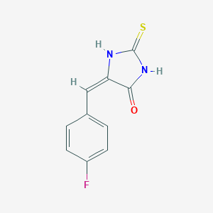 molecular formula C10H7FN2OS B420731 (5E)-5-(4-fluorobenzylidene)-2-thioxoimidazolidin-4-one 