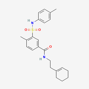 N-[2-(1-cyclohexen-1-yl)ethyl]-4-methyl-3-{[(4-methylphenyl)amino]sulfonyl}benzamide