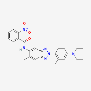 N-{2-[4-(diethylamino)-2-methylphenyl]-6-methyl-2H-benzotriazol-5-yl}-2-nitrobenzamide