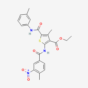 ethyl 4-methyl-2-[(4-methyl-3-nitrobenzoyl)amino]-5-{[(3-methylphenyl)amino]carbonyl}-3-thiophenecarboxylate