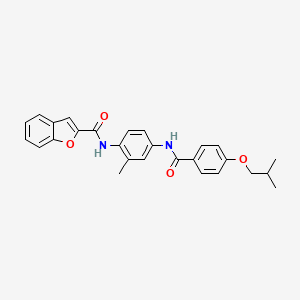 N-{4-[(4-isobutoxybenzoyl)amino]-2-methylphenyl}-1-benzofuran-2-carboxamide