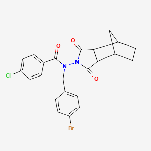 N-(4-bromobenzyl)-4-chloro-N-(1,3-dioxooctahydro-2H-4,7-methanoisoindol-2-yl)benzamide