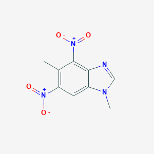 molecular formula C9H8N4O4 B420741 1,5-Dimethyl-4,6-dinitrobenzimidazole 