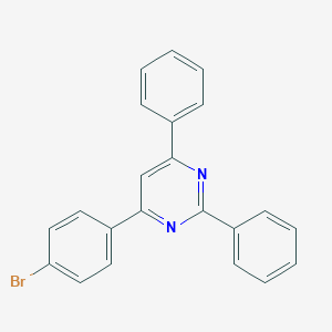 molecular formula C22H15BrN2 B420742 4-(4-Bromophenyl)-2,6-diphenylpyrimidine CAS No. 58536-46-2