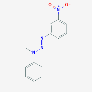 molecular formula C13H12N4O2 B420743 N-methyl-N-[(3-nitrophenyl)diazenyl]aniline 