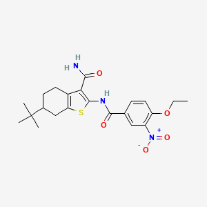 6-tert-butyl-2-[(4-ethoxy-3-nitrobenzoyl)amino]-4,5,6,7-tetrahydro-1-benzothiophene-3-carboxamide