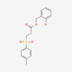 2-bromobenzyl 3-[(4-methylphenyl)sulfonyl]propanoate