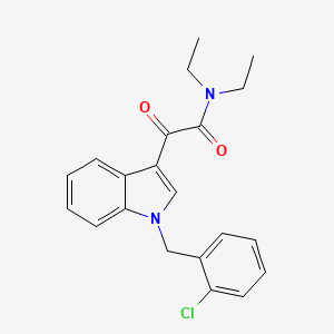 molecular formula C21H21ClN2O2 B4207477 2-{1-[(2-CHLOROPHENYL)METHYL]-1H-INDOL-3-YL}-N,N-DIETHYL-2-OXOACETAMIDE 