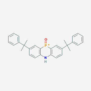 molecular formula C30H29NOP+ B420749 2,8-Bis(1-methyl-1-phenylethyl)-5,10-dihydrophenophosphazine 10-oxide 