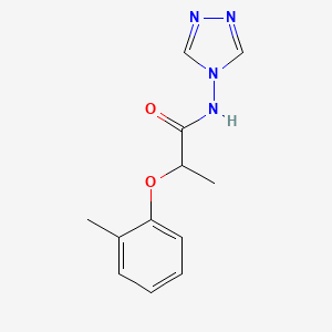 2-(2-methylphenoxy)-N-(1,2,4-triazol-4-yl)propanamide