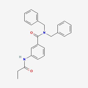 molecular formula C24H24N2O2 B4207500 N,N-dibenzyl-3-(propionylamino)benzamide 