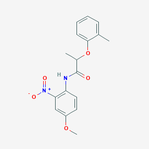 N-(4-methoxy-2-nitrophenyl)-2-(2-methylphenoxy)propanamide