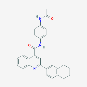 N~4~-[4-(Acetylamino)phenyl]-2-(5,6,7,8-tetrahydro-2-naphthalenyl)-4-quinolinecarboxamide