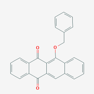 molecular formula C25H16O3 B420754 6-(Benzyloxy)-5,12-naphthacenedione 