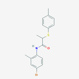 N-(4-bromo-2-methylphenyl)-2-[(4-methylphenyl)thio]propanamide