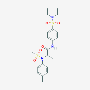 N~1~-{4-[(diethylamino)sulfonyl]phenyl}-N~2~-(4-methylphenyl)-N~2~-(methylsulfonyl)alaninamide