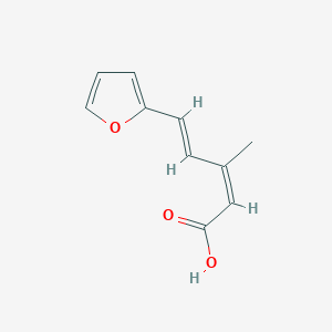 molecular formula C10H10O3 B420757 5-(2-Furyl)-3-methyl-2,4-pentadienoic acid 