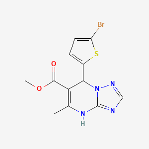 methyl 7-(5-bromo-2-thienyl)-5-methyl-4,7-dihydro[1,2,4]triazolo[1,5-a]pyrimidine-6-carboxylate