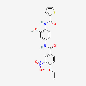 N-{4-[(4-ethoxy-3-nitrobenzoyl)amino]-2-methoxyphenyl}-2-thiophenecarboxamide