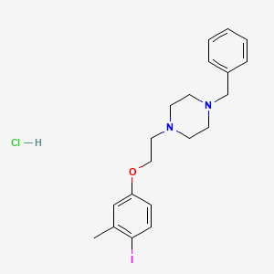 molecular formula C20H26ClIN2O B4207615 1-benzyl-4-[2-(4-iodo-3-methylphenoxy)ethyl]piperazine hydrochloride 