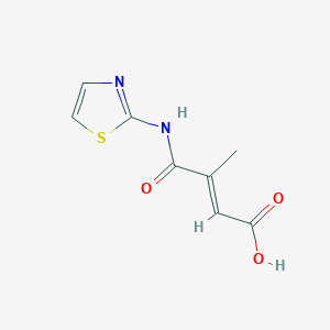 molecular formula C8H8N2O3S B420762 3-Methyl-4-oxo-4-(1,3-thiazol-2-ylamino)-2-butenoic acid 