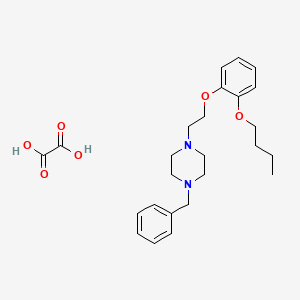 1-Benzyl-4-[2-(2-butoxyphenoxy)ethyl]piperazine;oxalic acid