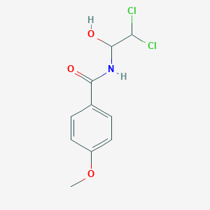 molecular formula C10H11Cl2NO3 B420765 N-(2,2-Dichloro-1-hydroxy-ethyl)-4-methoxy-benzamide 