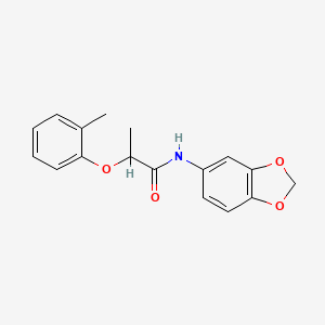 N-(1,3-benzodioxol-5-yl)-2-(2-methylphenoxy)propanamide