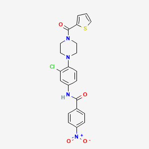 N-{3-chloro-4-[4-(2-thienylcarbonyl)-1-piperazinyl]phenyl}-4-nitrobenzamide