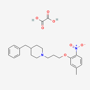 4-benzyl-1-[3-(5-methyl-2-nitrophenoxy)propyl]piperidine oxalate