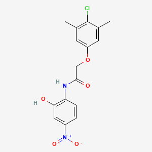 2-(4-chloro-3,5-dimethylphenoxy)-N-(2-hydroxy-4-nitrophenyl)acetamide