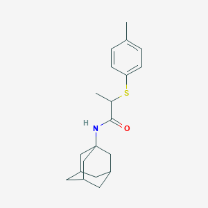 molecular formula C20H27NOS B4207731 N-1-adamantyl-2-[(4-methylphenyl)thio]propanamide 