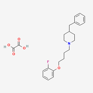 molecular formula C24H30FNO5 B4207784 4-Benzyl-1-[4-(2-fluorophenoxy)butyl]piperidine;oxalic acid 