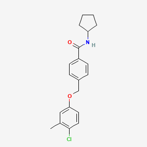 4-[(4-Chloro-3-methylphenoxy)methyl]-N~1~-cyclopentylbenzamide