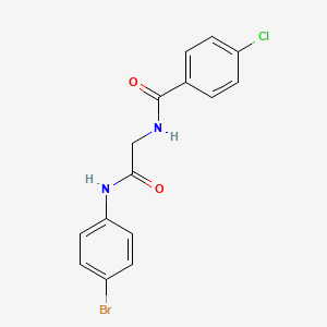 N~1~-[2-(4-BROMOANILINO)-2-OXOETHYL]-4-CHLOROBENZAMIDE