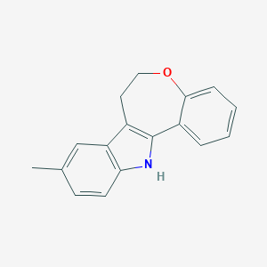 molecular formula C17H15NO B420790 9-methyl-7,12-dihydro-6H-[1]benzoxepino[5,4-b]indole 