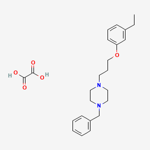 1-Benzyl-4-[3-(3-ethylphenoxy)propyl]piperazine;oxalic acid