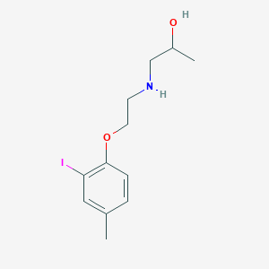 1-[2-(2-Iodo-4-methylphenoxy)ethylamino]propan-2-ol