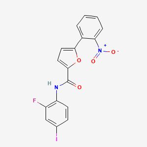 molecular formula C17H10FIN2O4 B4207919 N-(2-fluoro-4-iodophenyl)-5-(2-nitrophenyl)furan-2-carboxamide 