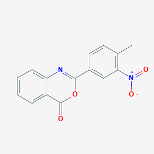 molecular formula C15H10N2O4 B420792 2-(4-methyl-3-nitrophenyl)-4H-3,1-benzoxazin-4-one 